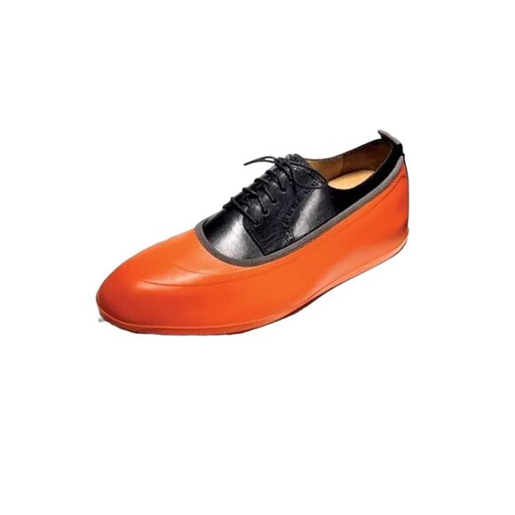 SWIMS Men Medium (Sz 6-7.5)‎ Red Rubber Classic Rain Shoe Cover Galoshes - Picture 2 of 16